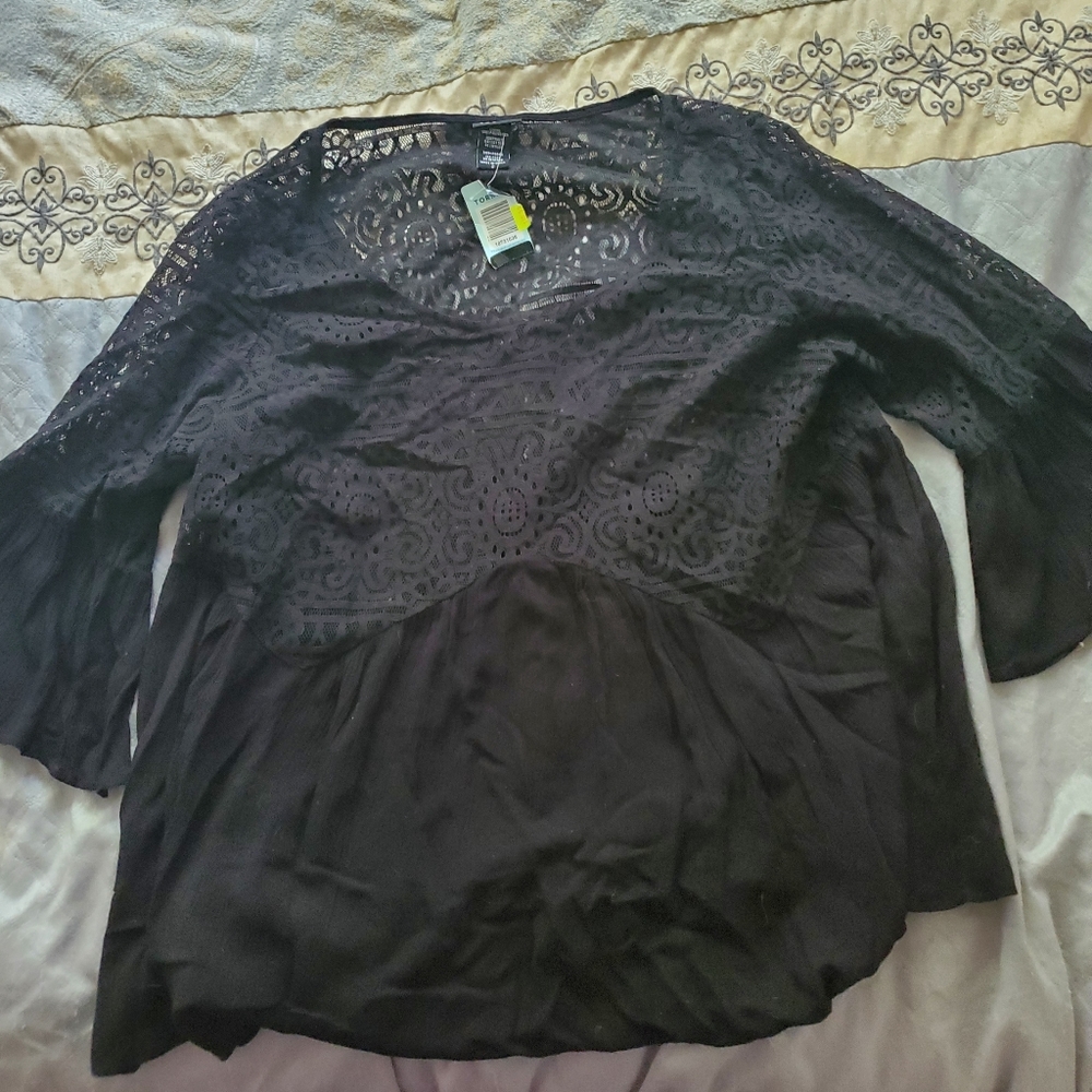 Torrid Sheer lacy tunic